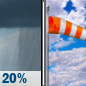 Sunday: A slight chance of rain showers before 11am. Partly sunny. High near 82, with temperatures falling to around 78 in the afternoon. West southwest wind 15 to 25 mph, with gusts as high as 40 mph. Chance of precipitation is 20%. New rainfall amounts less than a tenth of an inch possible. Sunday: Slight Chance Rain Showers then Partly Sunny